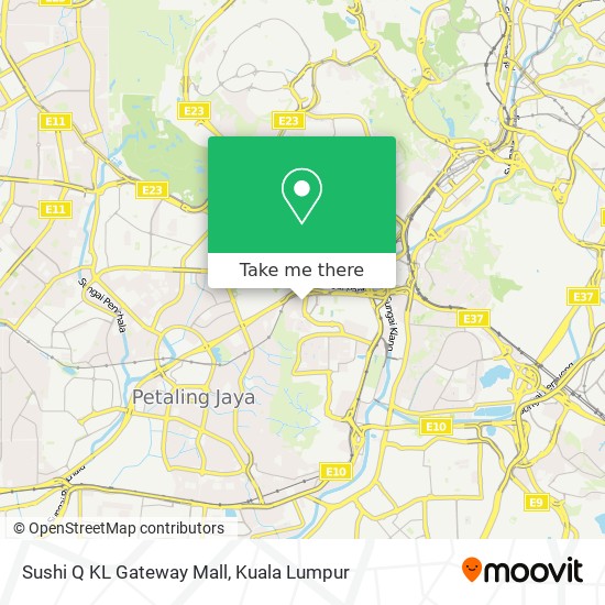 Sushi Q KL Gateway Mall map