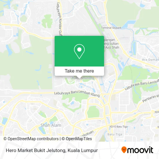 Hero Market Bukit Jelutong map