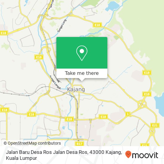 Jalan Baru Desa Ros Jalan Desa Ros, 43000 Kajang map