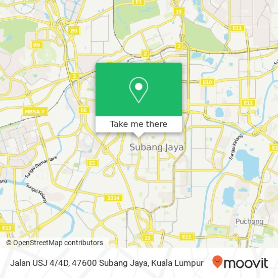 Jalan USJ 4 / 4D, 47600 Subang Jaya map