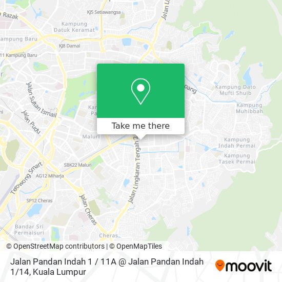 Peta Jalan Pandan Indah 1 / 11A @ Jalan Pandan Indah 1 / 14