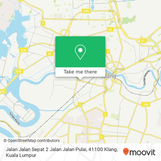 Peta Jalan Jalan Sepat 2 Jalan Jalan Pulai, 41100 Klang