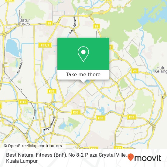 Best Natural Fitness (BnF), No 8-2 Plaza Crystal Ville map