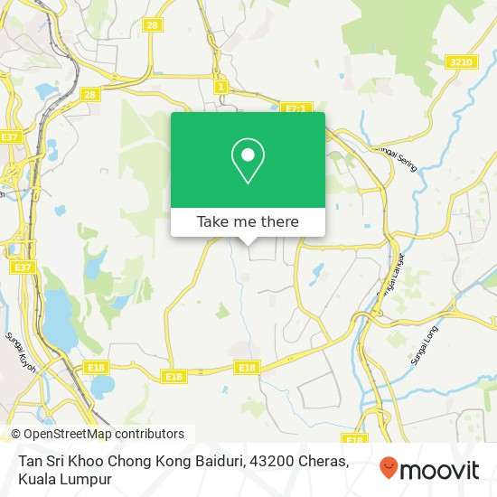 Tan Sri Khoo Chong Kong Baiduri, 43200 Cheras map