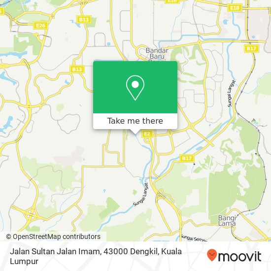 Peta Jalan Sultan Jalan Imam, 43000 Dengkil