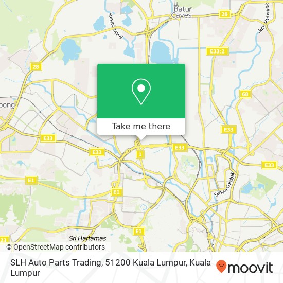 SLH Auto Parts Trading, 51200 Kuala Lumpur map