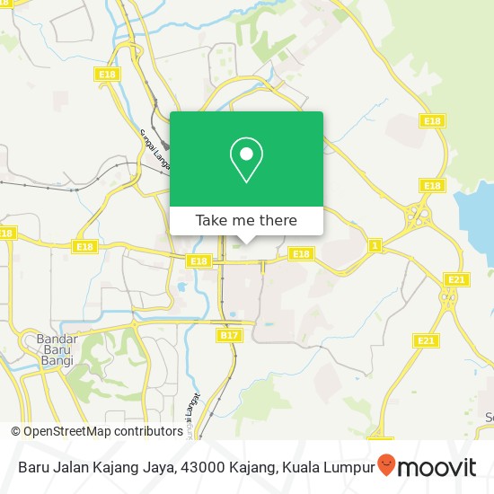 Peta Baru Jalan Kajang Jaya, 43000 Kajang