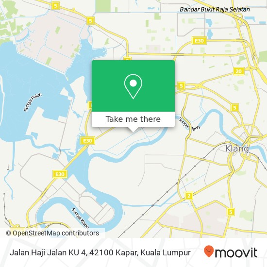 Peta Jalan Haji Jalan KU 4, 42100 Kapar