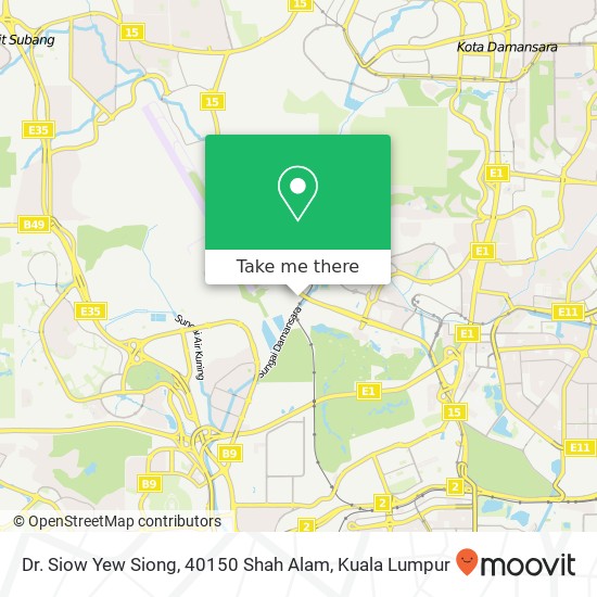 Dr. Siow Yew Siong, 40150 Shah Alam map