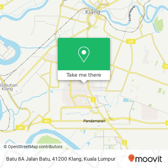 Batu 8A Jalan Batu, 41200 Klang map