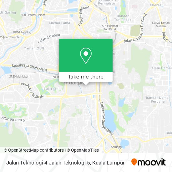 Jalan Teknologi 4 Jalan Teknologi 5 map