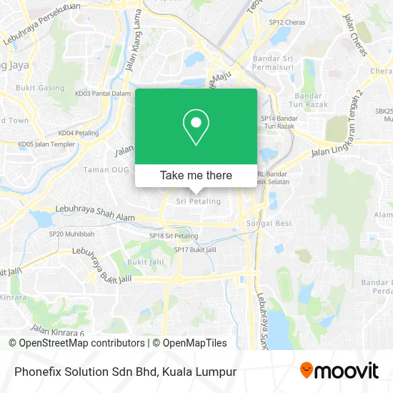 Phonefix Solution Sdn Bhd map