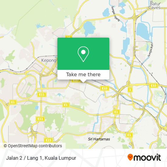 Jalan 2 / Lang 1 map