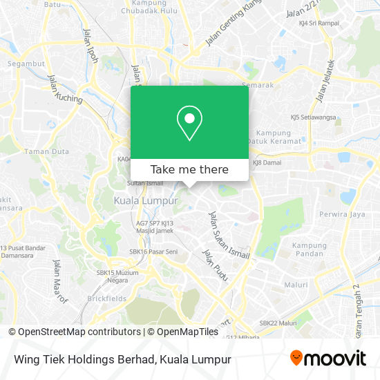 Wing Tiek Holdings Berhad map