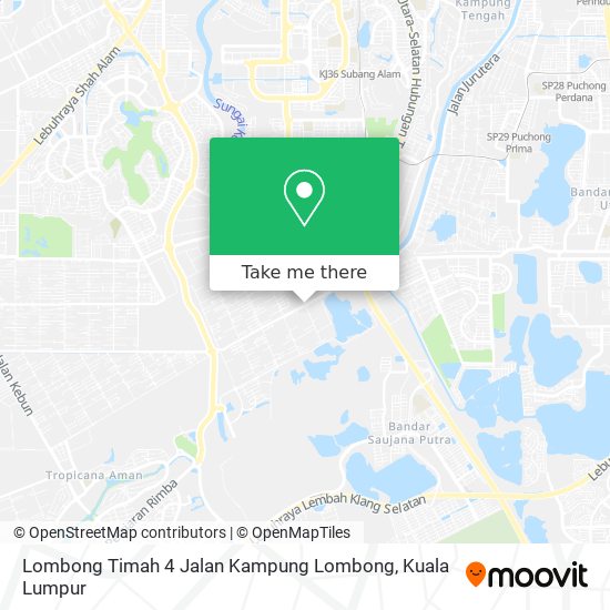 Lombong Timah 4 Jalan Kampung Lombong map