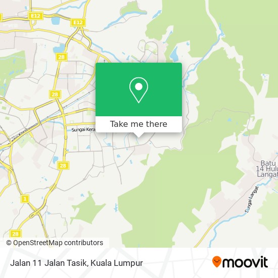 Jalan 11 Jalan Tasik map