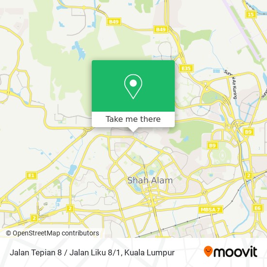 Jalan Tepian 8 / Jalan Liku 8 / 1 map