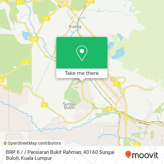 Peta BRP 6 / / Persiaran Bukit Rahman, 40160 Sungai Buloh
