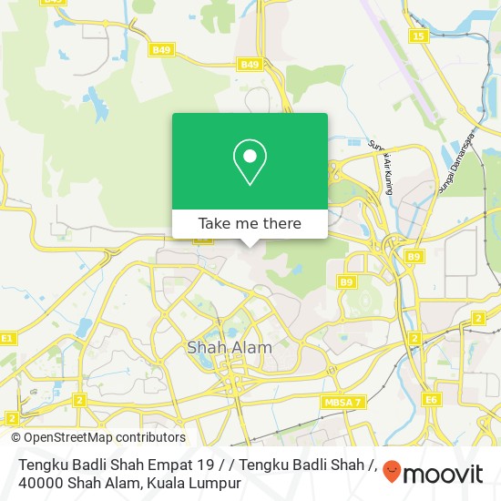 Tengku Badli Shah Empat 19 / / Tengku Badli Shah /, 40000 Shah Alam map