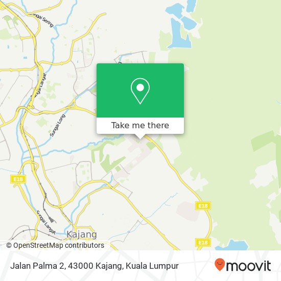 Peta Jalan Palma 2, 43000 Kajang