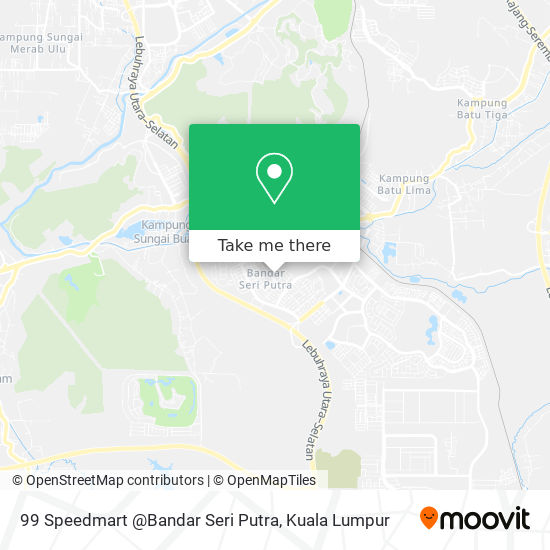 99 Speedmart @Bandar Seri Putra map