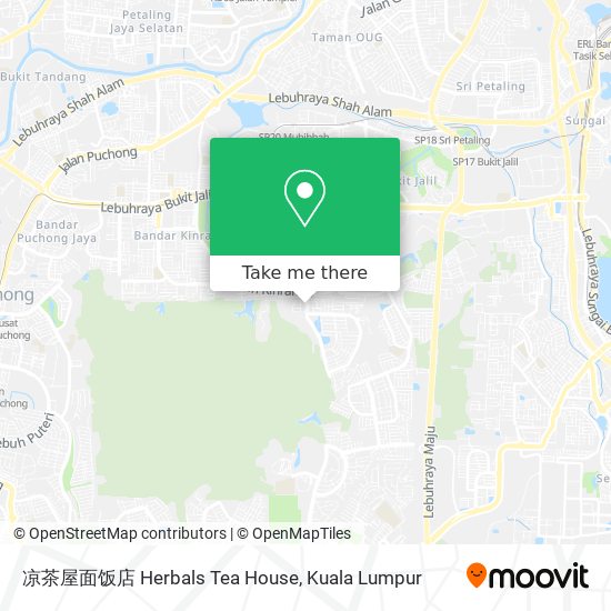 凉茶屋面饭店 Herbals Tea House map