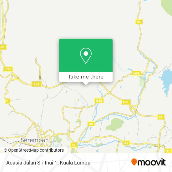 Acasia Jalan Sri Inai 1 map