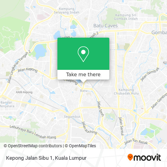 Peta Kepong Jalan Sibu 1