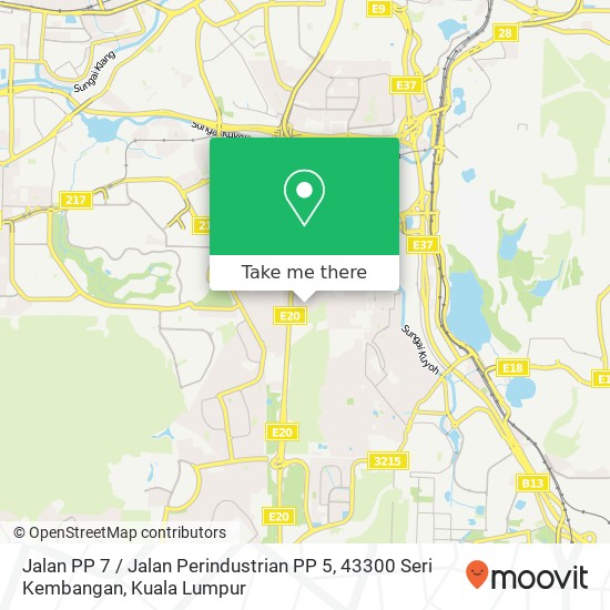 Jalan PP 7 / Jalan Perindustrian PP 5, 43300 Seri Kembangan map