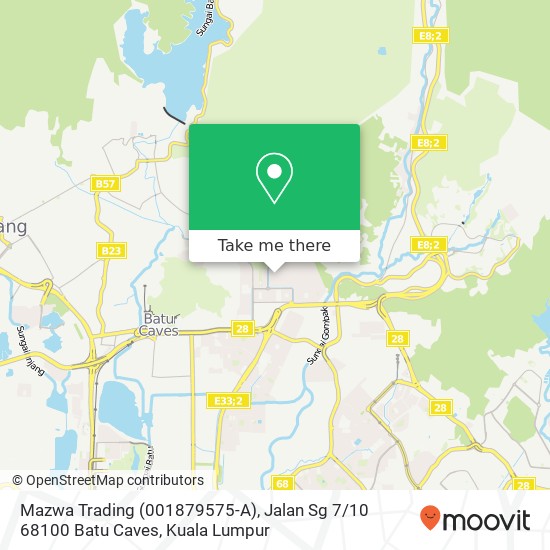 Peta Mazwa Trading (001879575-A), Jalan Sg 7 / 10 68100 Batu Caves