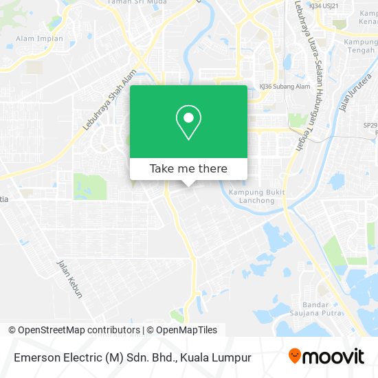Emerson Electric (M) Sdn. Bhd. map