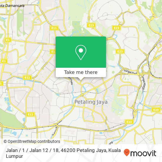 Jalan / 1 / Jalan 12 / 18, 46200 Petaling Jaya map