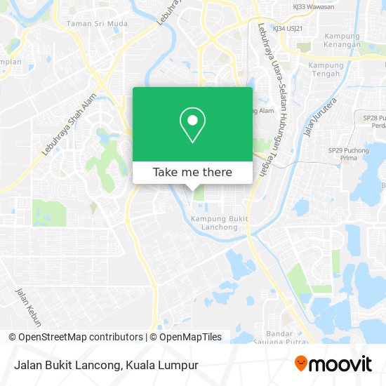 Peta Jalan Bukit Lancong