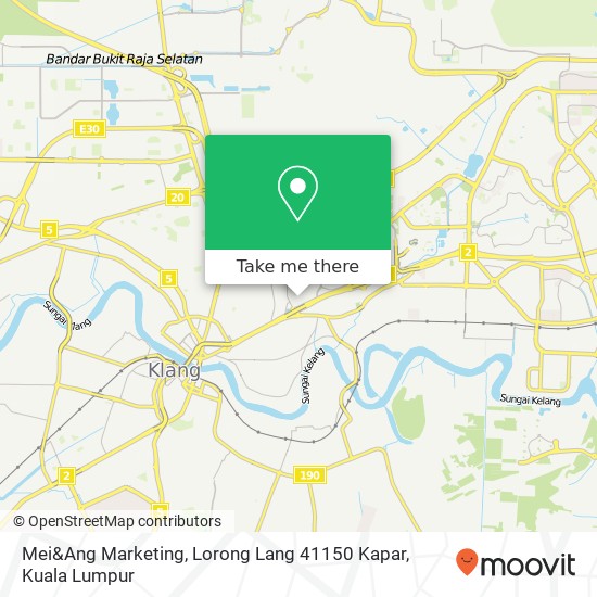 Mei&Ang Marketing, Lorong Lang 41150 Kapar map