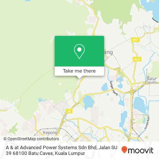 A & at Advanced Power Systems Sdn Bhd, Jalan SU 39 68100 Batu Caves map
