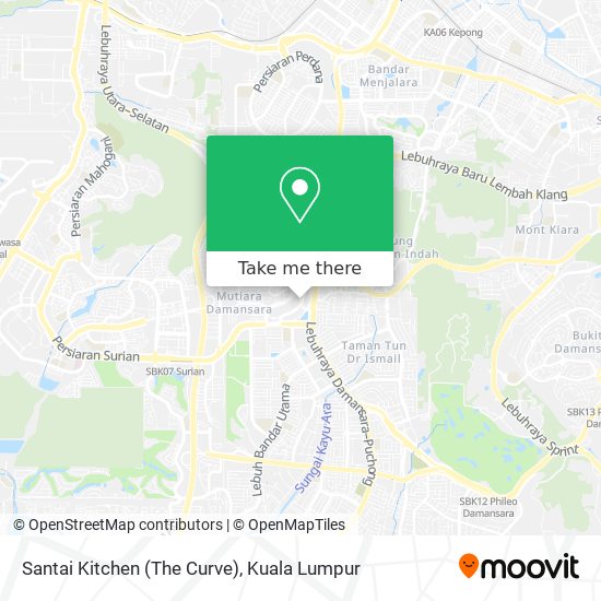 Santai Kitchen (The Curve) map