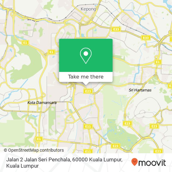 Jalan 2 Jalan Seri Penchala, 60000 Kuala Lumpur map