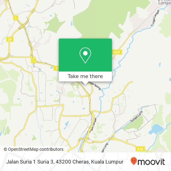 Jalan Suria 1 Suria 3, 43200 Cheras map