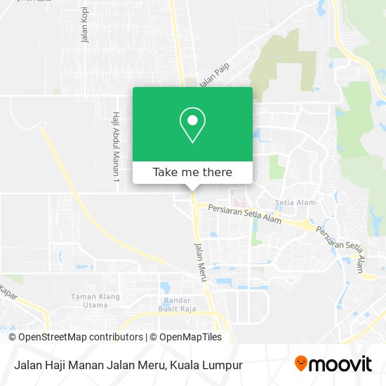 Jalan Haji Manan Jalan Meru map