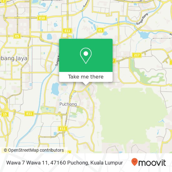 Wawa 7 Wawa 11, 47160 Puchong map