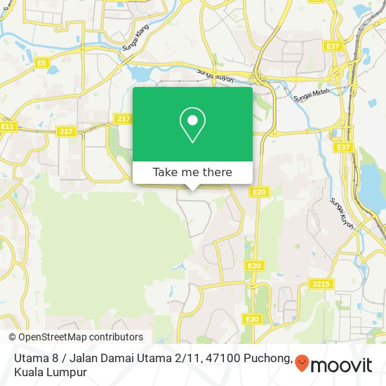 Utama 8 / Jalan Damai Utama 2 / 11, 47100 Puchong map