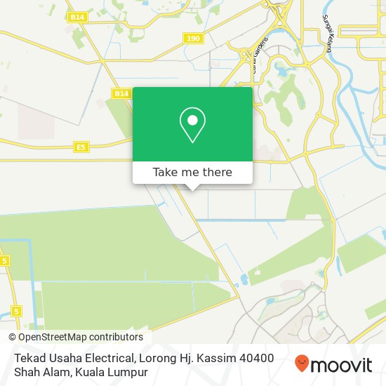 Peta Tekad Usaha Electrical, Lorong Hj. Kassim 40400 Shah Alam