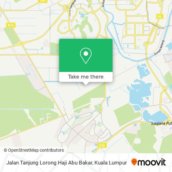 Peta Jalan Tanjung Lorong Haji Abu Bakar