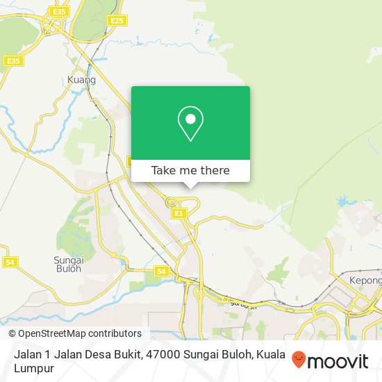 Peta Jalan 1 Jalan Desa Bukit, 47000 Sungai Buloh