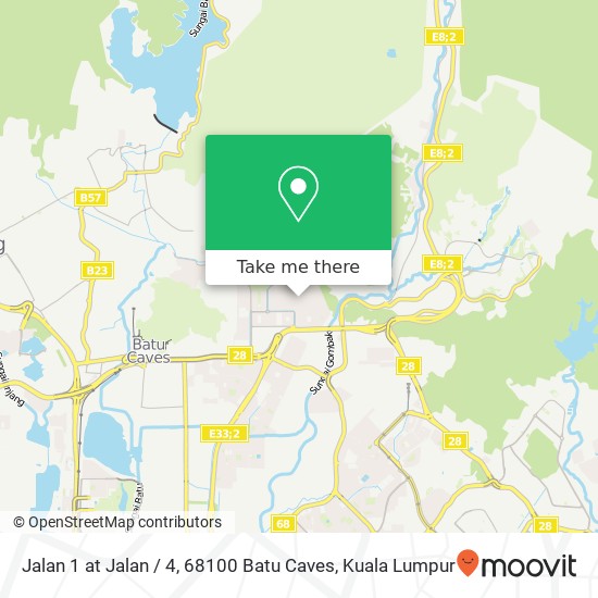 Peta Jalan 1 at Jalan / 4, 68100 Batu Caves