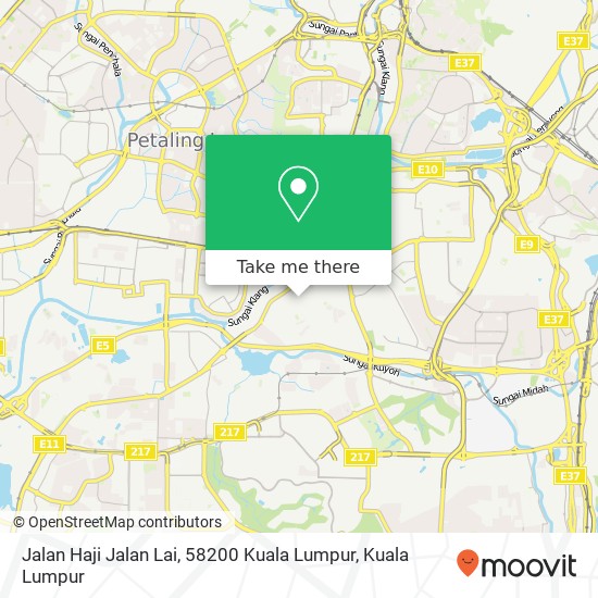 Peta Jalan Haji Jalan Lai, 58200 Kuala Lumpur