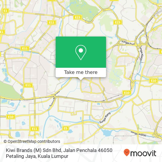 Kiwi Brands (M) Sdn Bhd, Jalan Penchala 46050 Petaling Jaya map
