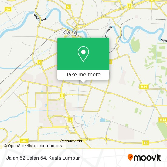 Peta Jalan 52 Jalan 54