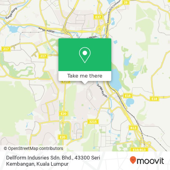 Dellform Indusries Sdn. Bhd., 43300 Seri Kembangan map