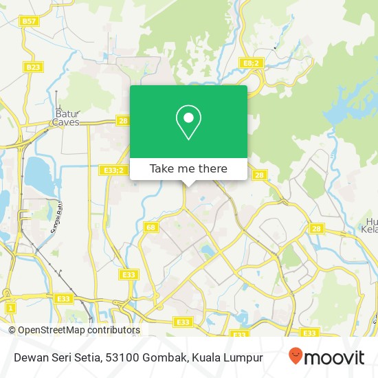 Peta Dewan Seri Setia, 53100 Gombak